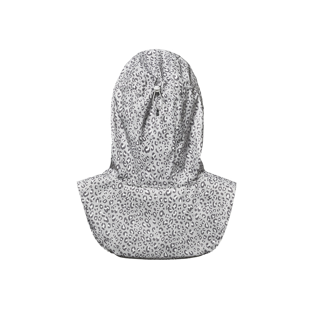 Capuche de pluie Fudini léopard gris imperméable