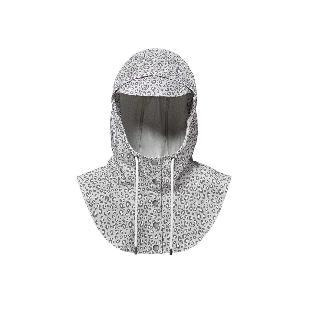 Capuche de pluie Fudini léopard gris