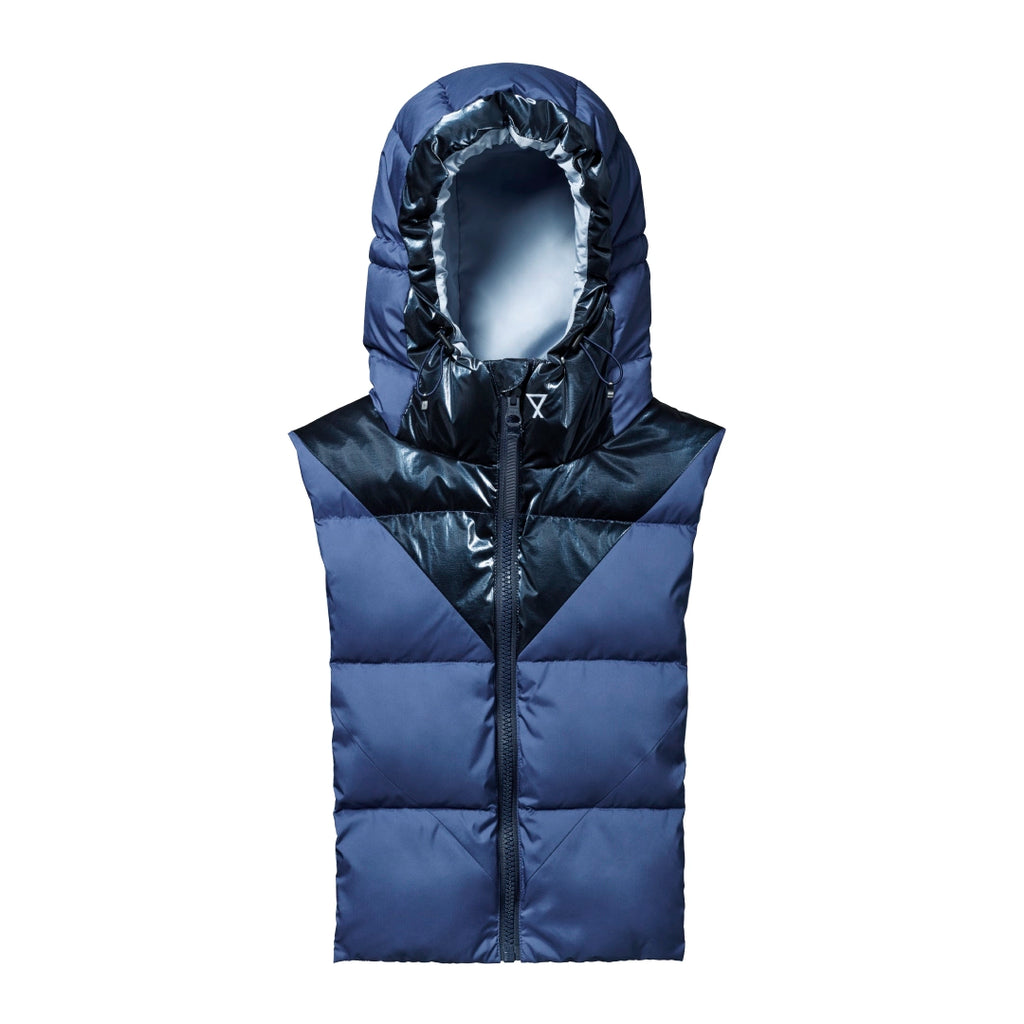 Capuche Fudoon bleu bleu brillant pluie