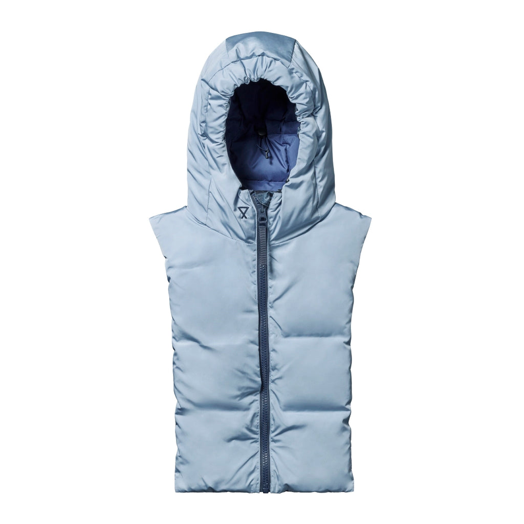 Capuche Fudoon bleu bleu brillant réversible