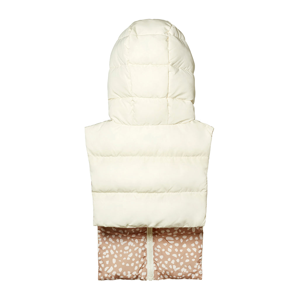 Capuche Fudoon crème beige léopard chaude