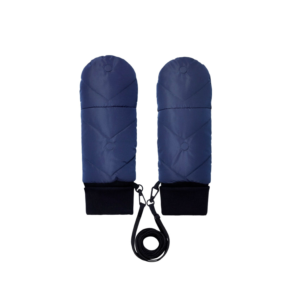 Moufles convertibles mitaines bleu marine Fudoon gants