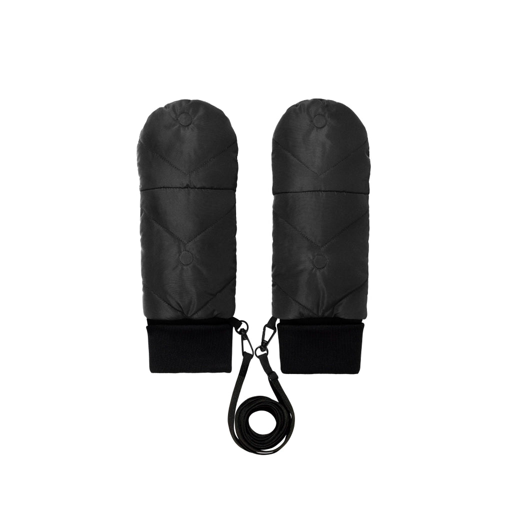 Moufles convertibles mitaines noir Fudoon