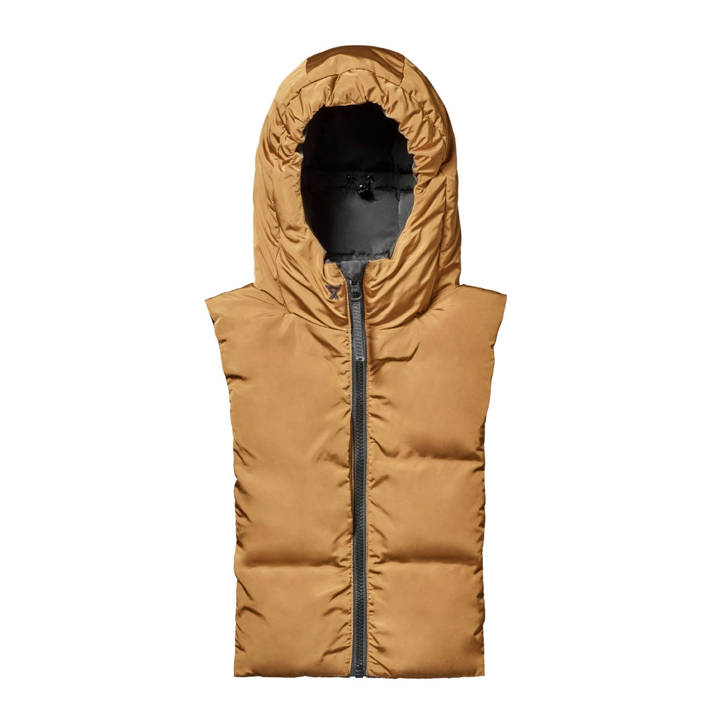 Capuche de pluie Fudoon noir camel