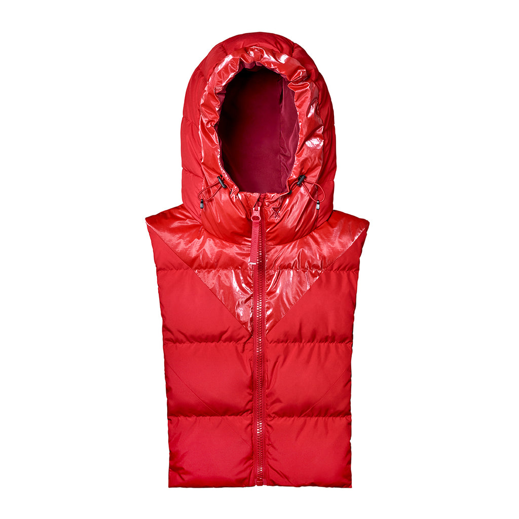 Capuche Fudoon rouge bordeaux pluie