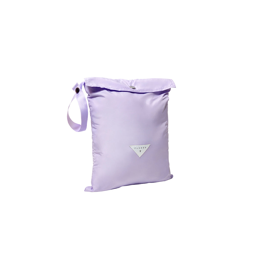 Capuche Fudoon violet argenté transportable