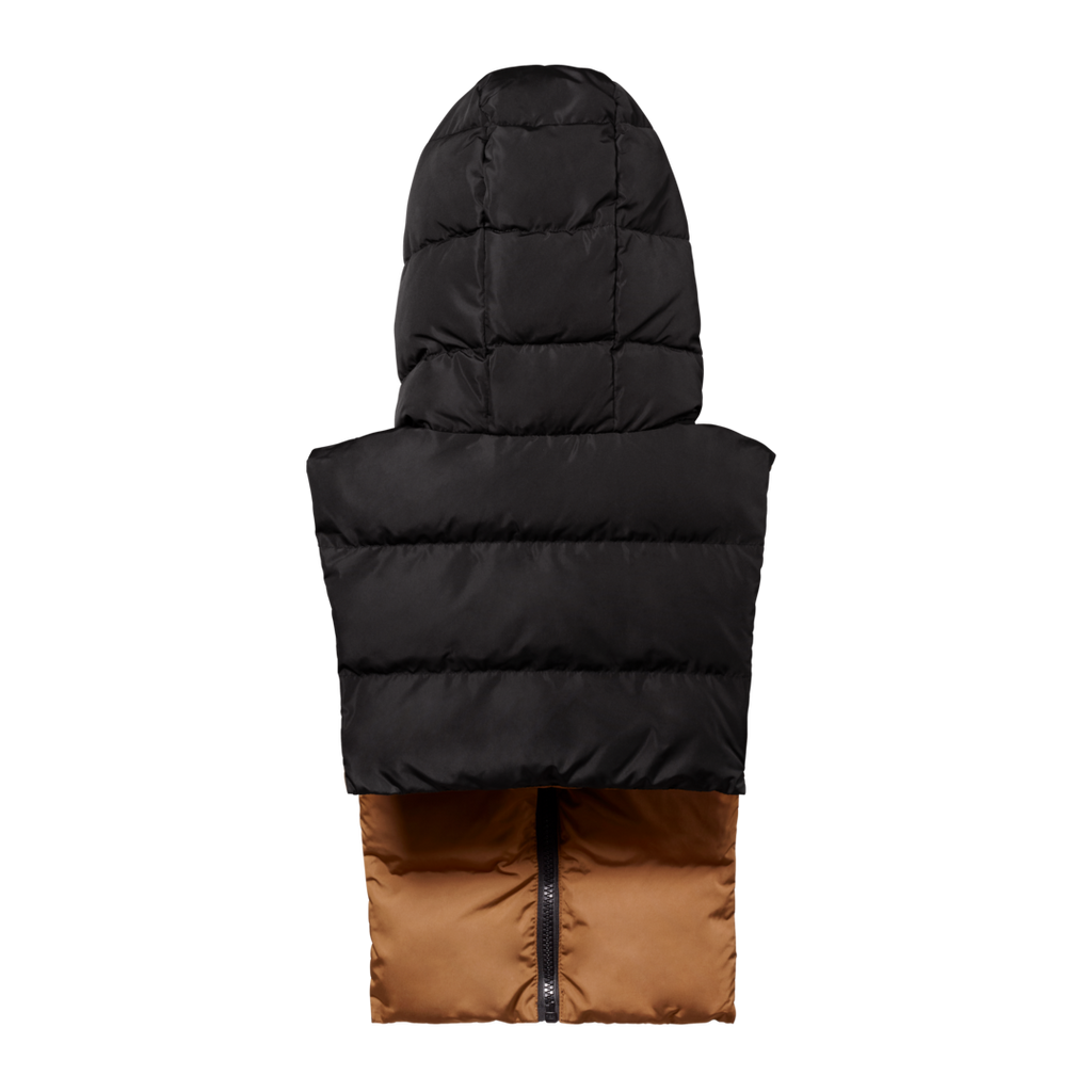 Fudoon black reversible hood camel 